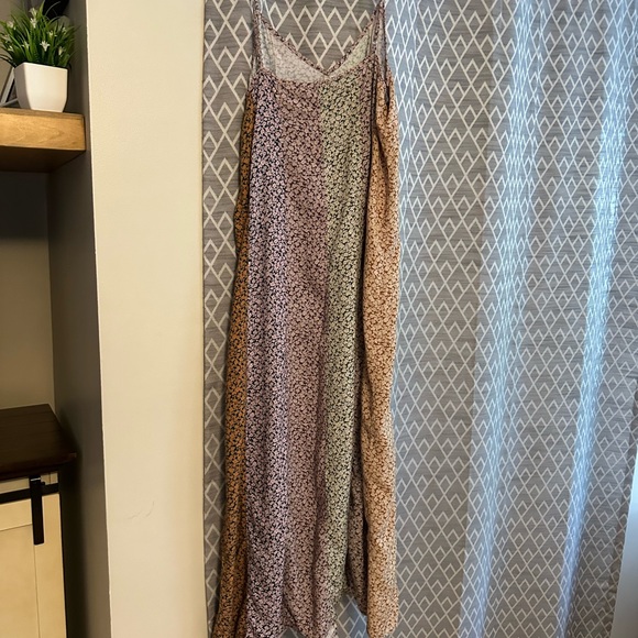 Multicolor Patterned Slip Dress - Picture 2 of 2